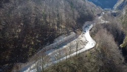 Sanacija zidu in ceste Predel-Bovec